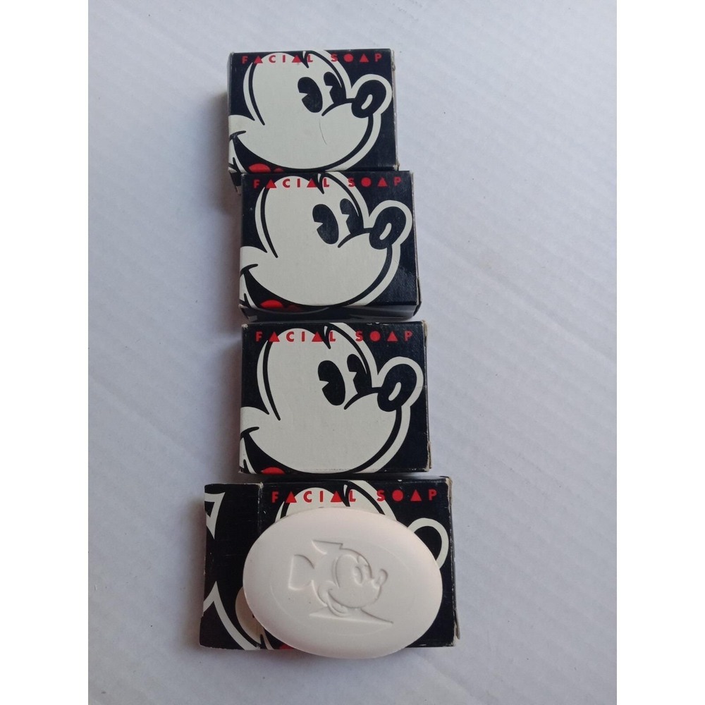 Vintage Walt Disney Resorts Mickey Mouse Facial Soap Bars Lot of 4